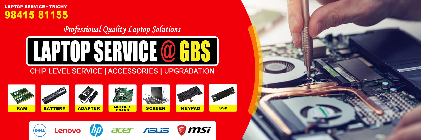 laptop service center in trichy